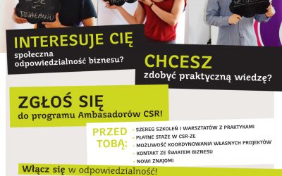 Ruszyła ogólnopolska rekrutacja do programu Ambasadorów CSR