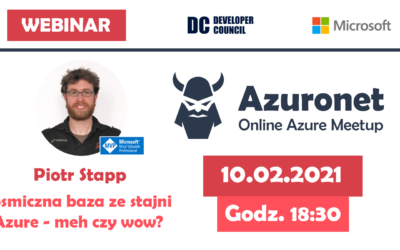 Architekci Microsoft Azure i programiści .NET na wspólnym wydarzeniu: Azuronet – Online Azure Meetup #18